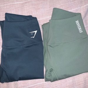 2 PAIRS! XS Gymshark 7/8 Training Leggings